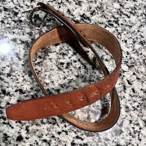 Brown Leather Men's Belt